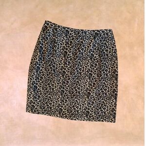 Briggs New York Leopard-Print Mini Skirt - Beige & Black